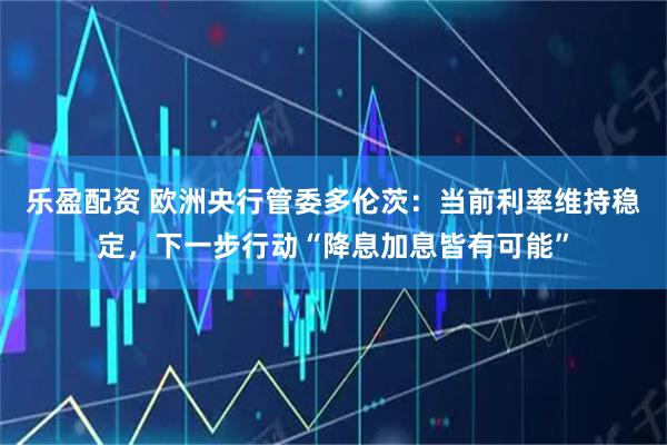 乐盈配资 欧洲央行管委多伦茨:当前利率维持稳定,下一步行动“降息加息皆有可能”
